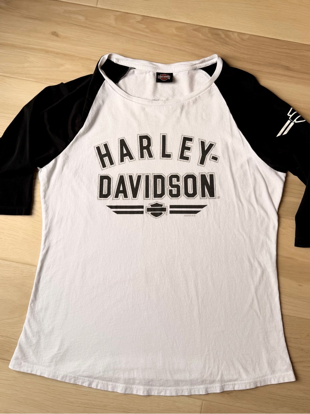 Harley-Davidson 2019 Mighty Peace Grande Prairie Alberta Raglan Tee